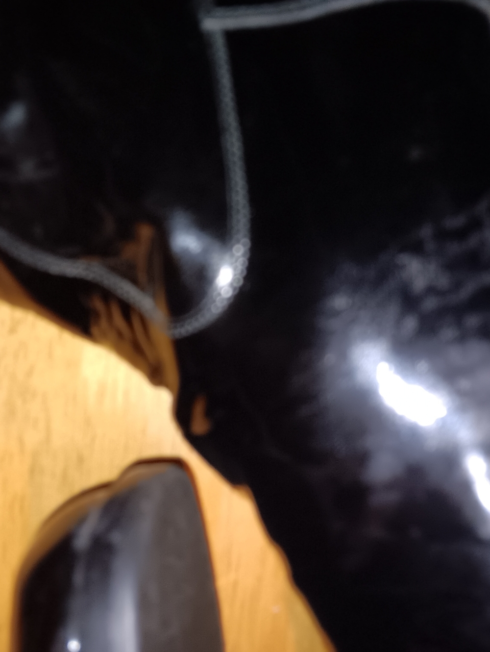 Chanel CC Patent Leather Knee High Zip Boots Size 35 - Picture 5 of 8